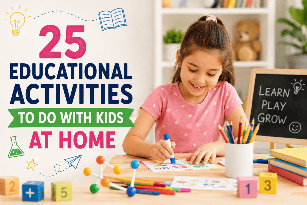 25 Fun and Educational Activities to Do With Kids at Home
